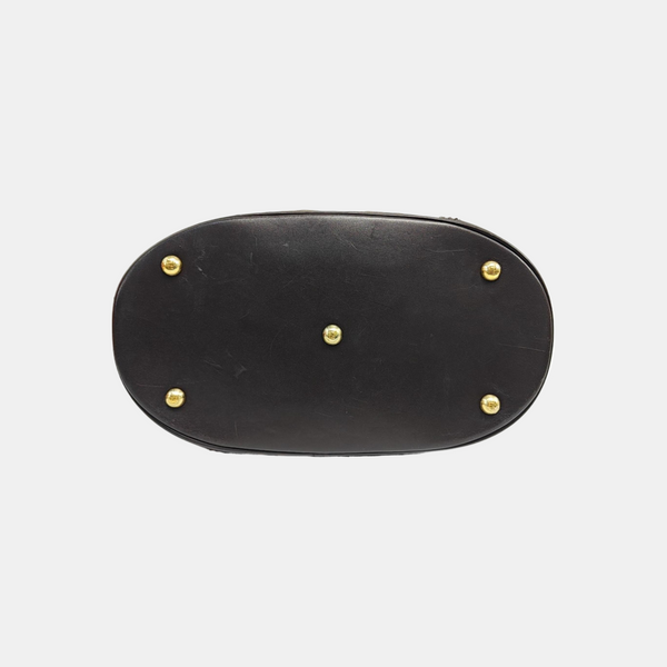Canvas Top Handle Bag Brown