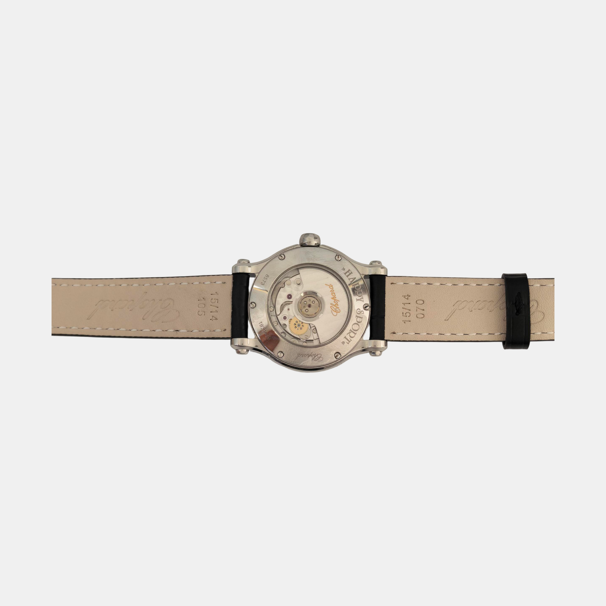 Happy Diamonds 30mm White Automatic Watch