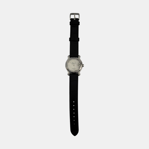 Happy Diamonds 30mm White Automatic Watch