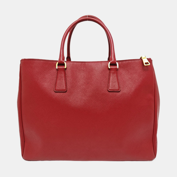 Galleria Extra Large Saffiano Calfskin Red