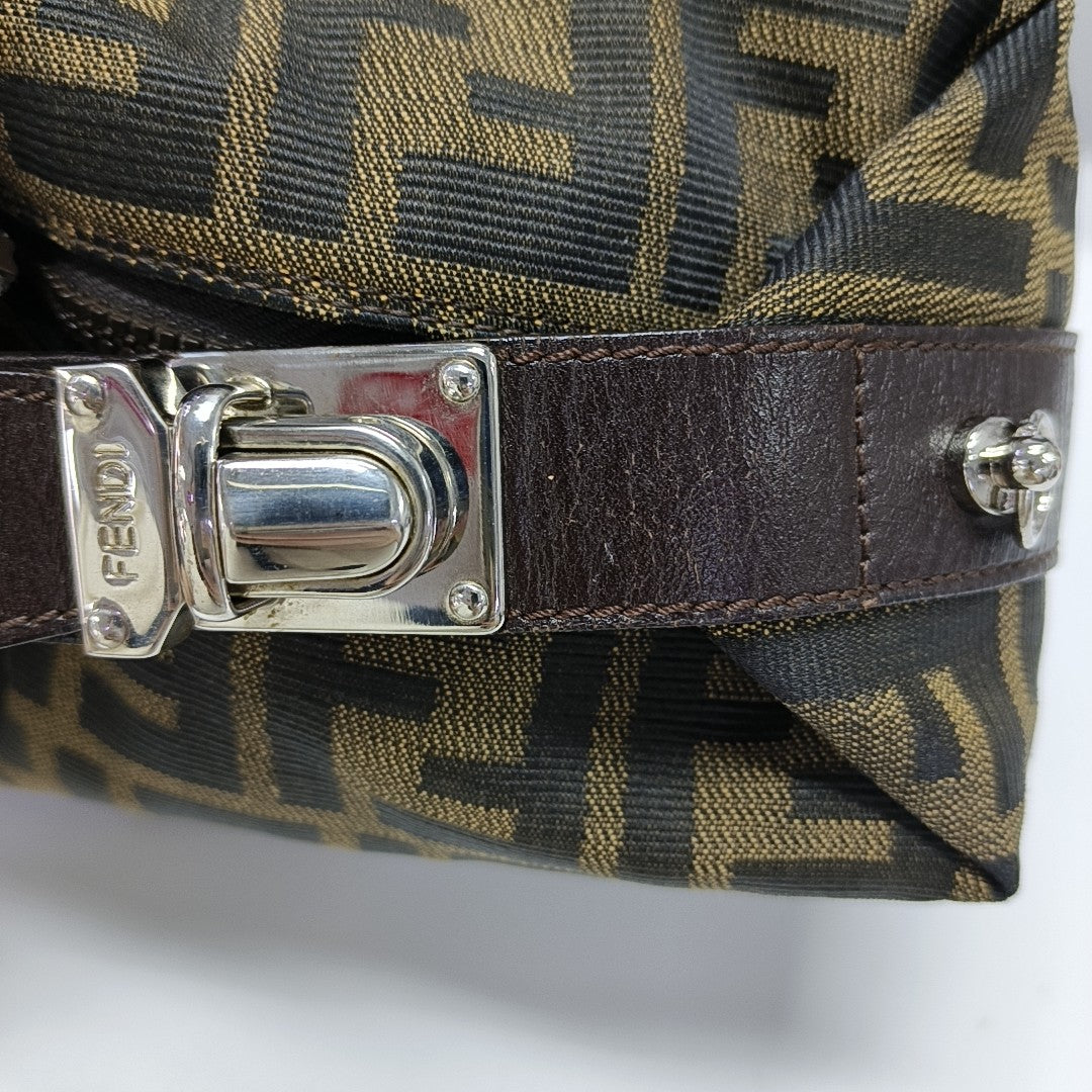 Canvas Shoulder Bag Brown