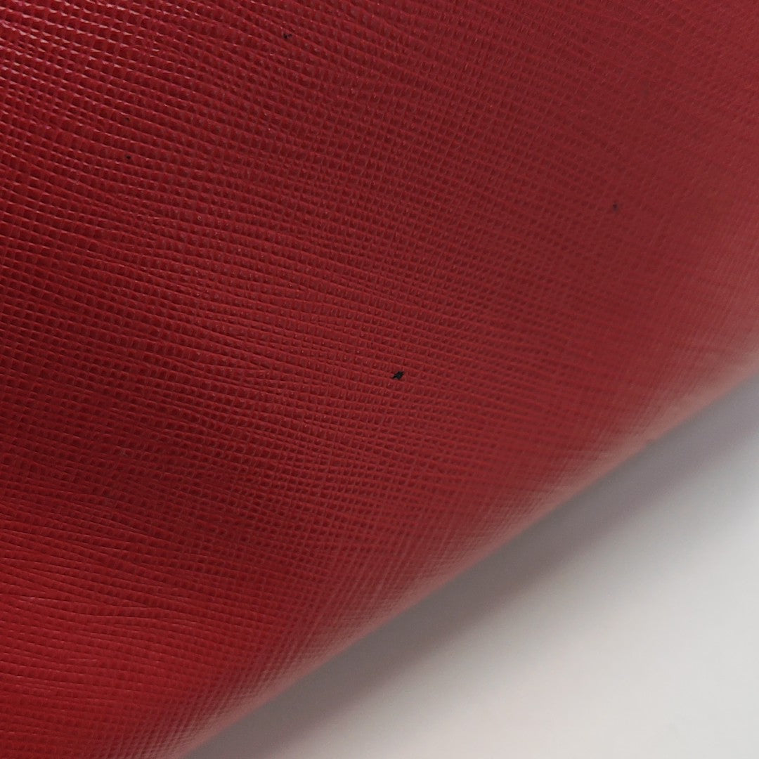 Galleria Extra Large Saffiano Calfskin Red