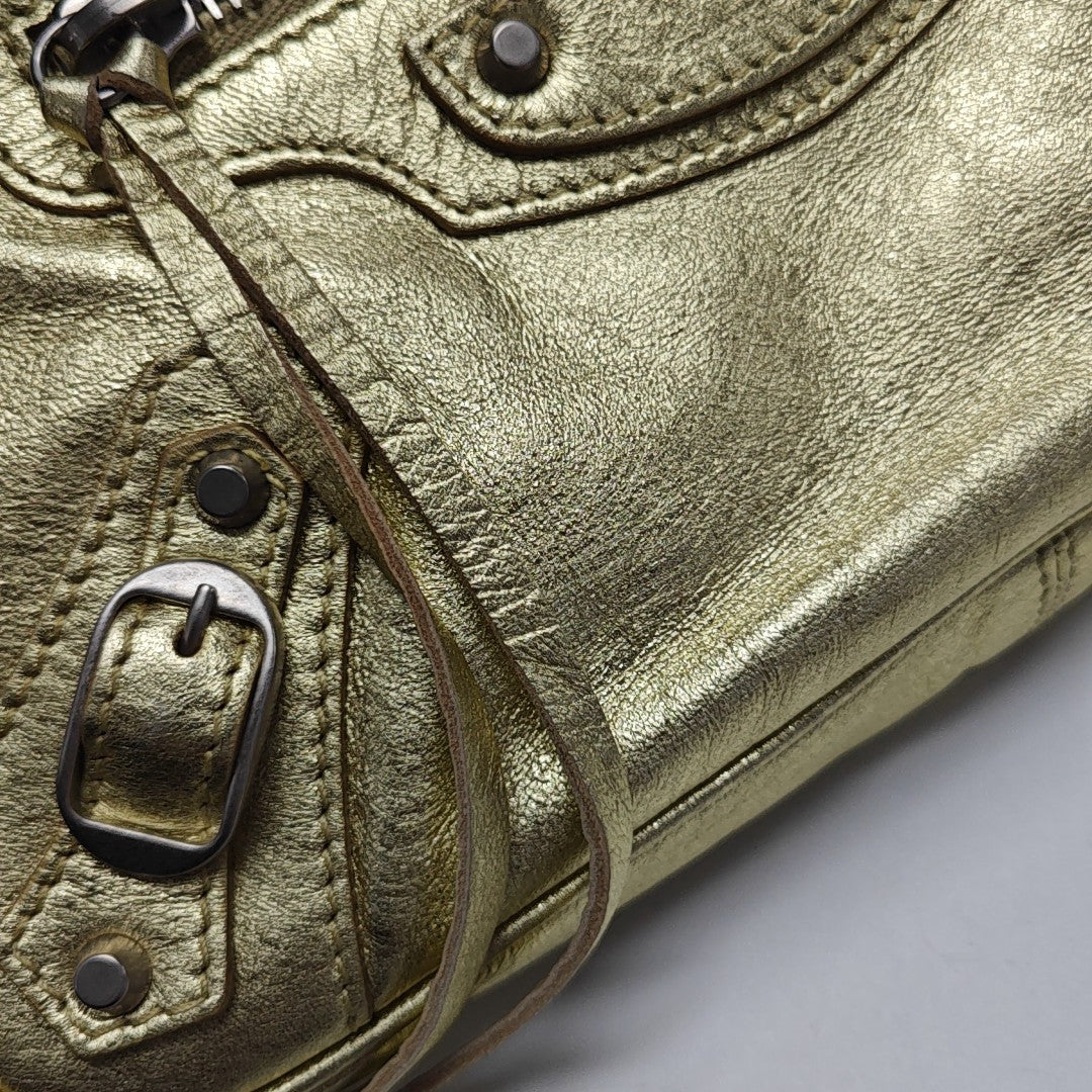 Classic City Mini Lambskin Gold