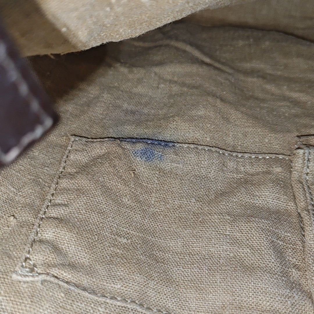 Canvas Top Handle Bag Brown