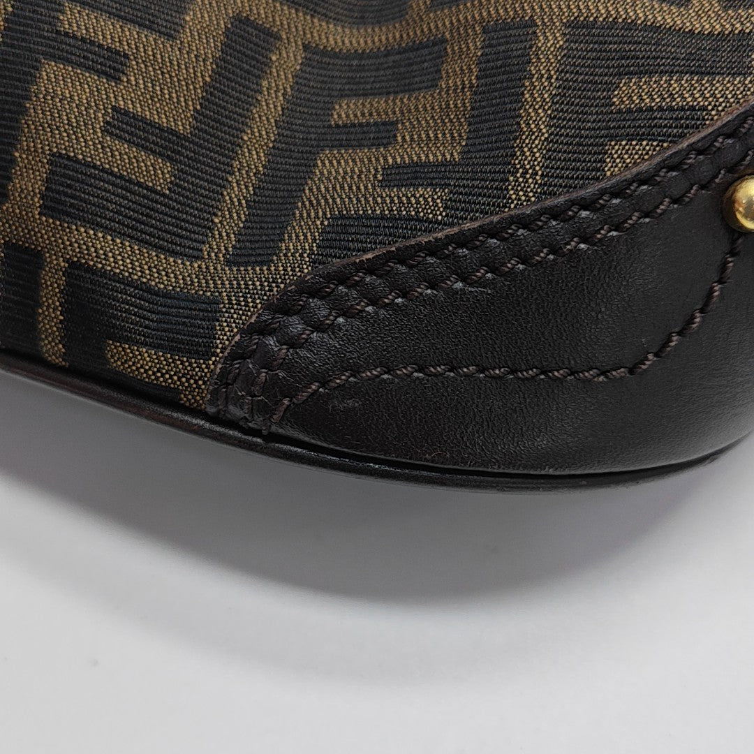Canvas Top Handle Bag Brown