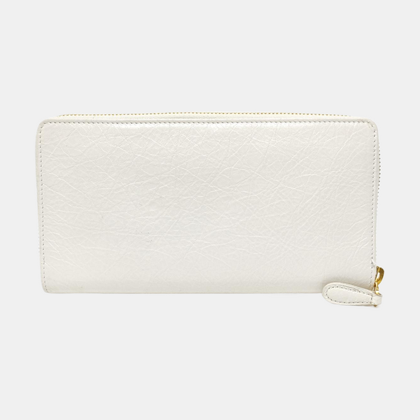 Classic City Lambskin White Wallet
