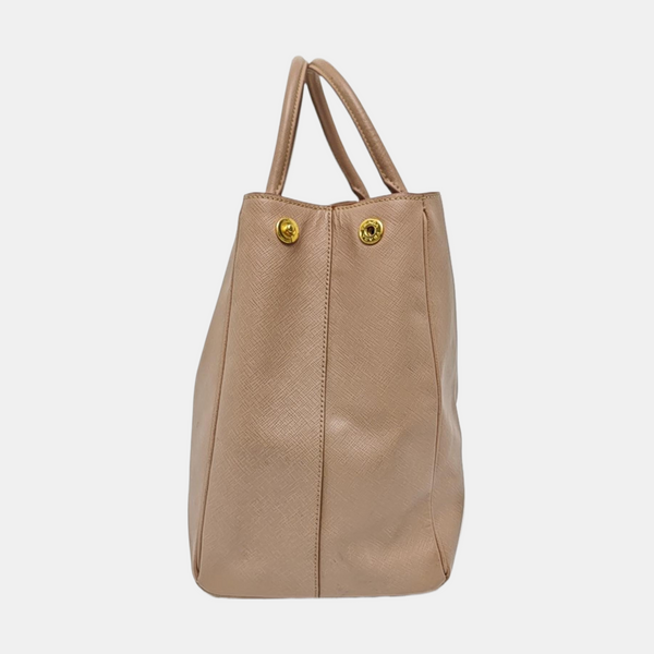 Galleria Large Saffiano Calfskin Pink