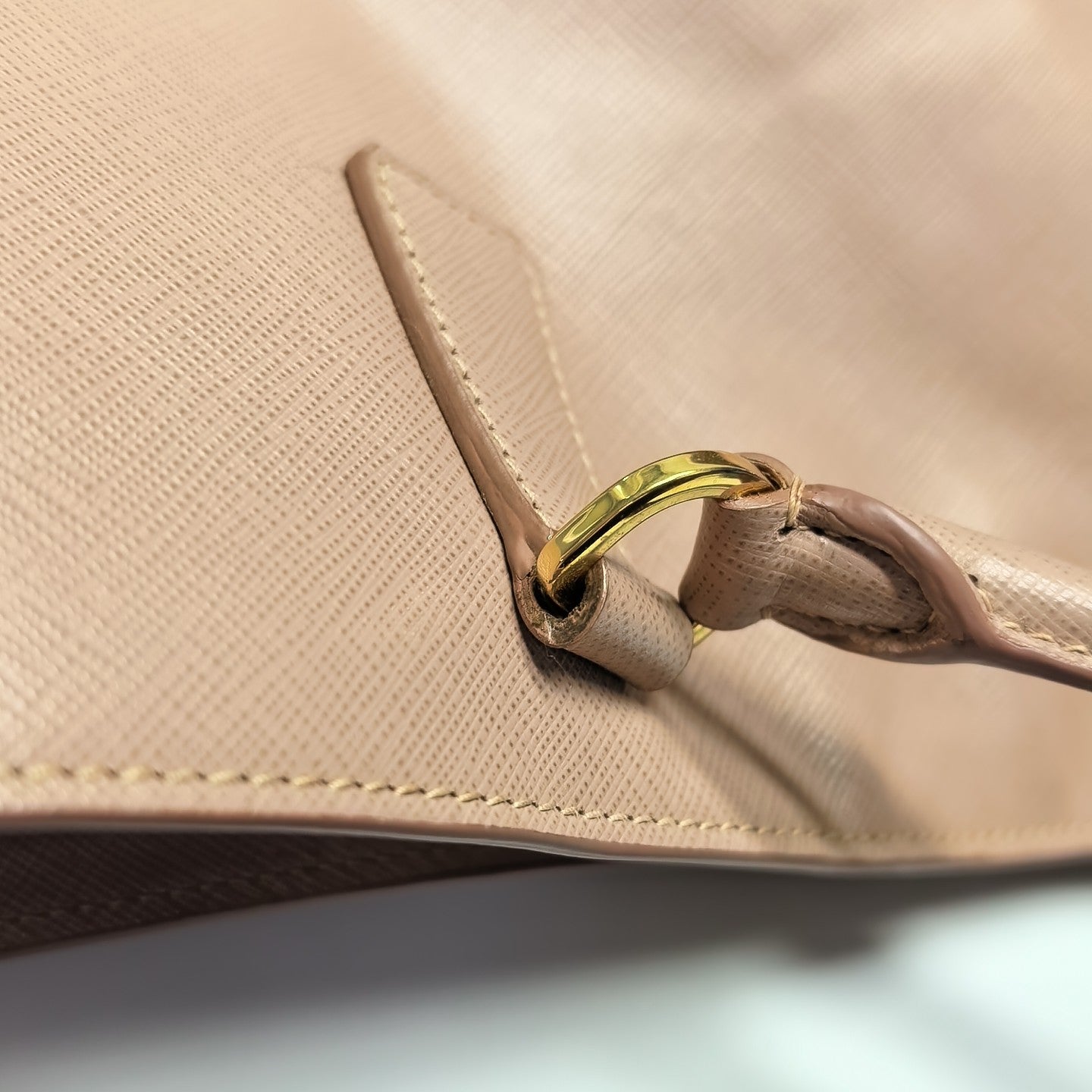 Galleria Large Saffiano Calfskin Pink