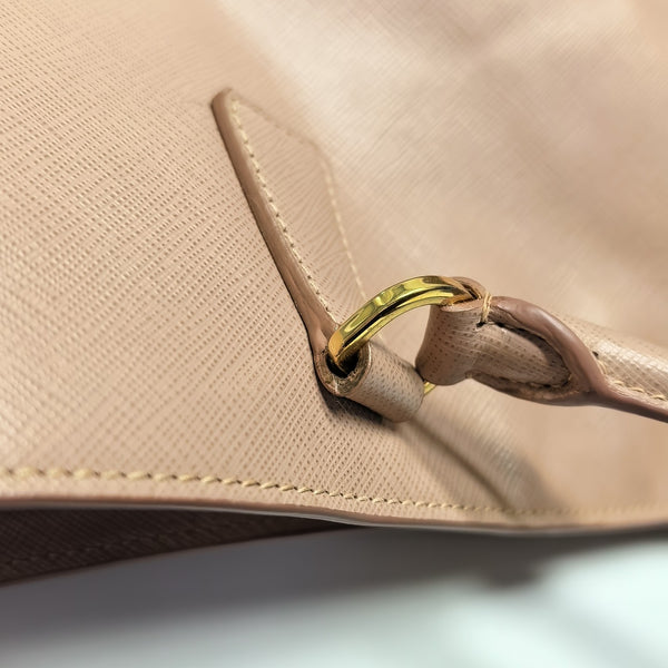 Galleria Large Saffiano Calfskin Pink