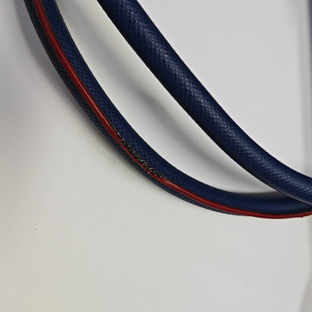 Double Large Saffiano Calfskin Blue