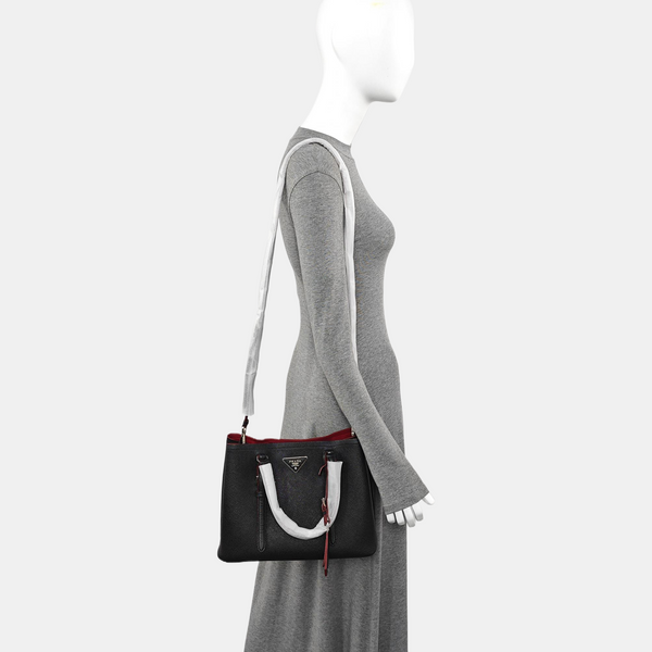Denim Small Saffiano Calfskin Black