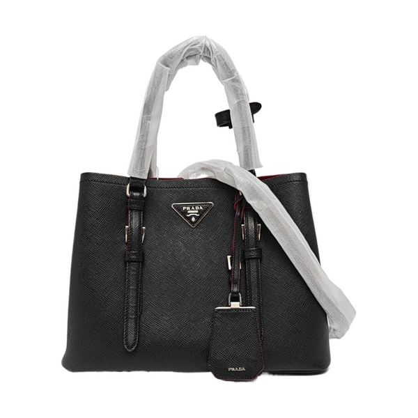 Denim Small Saffiano Calfskin Black