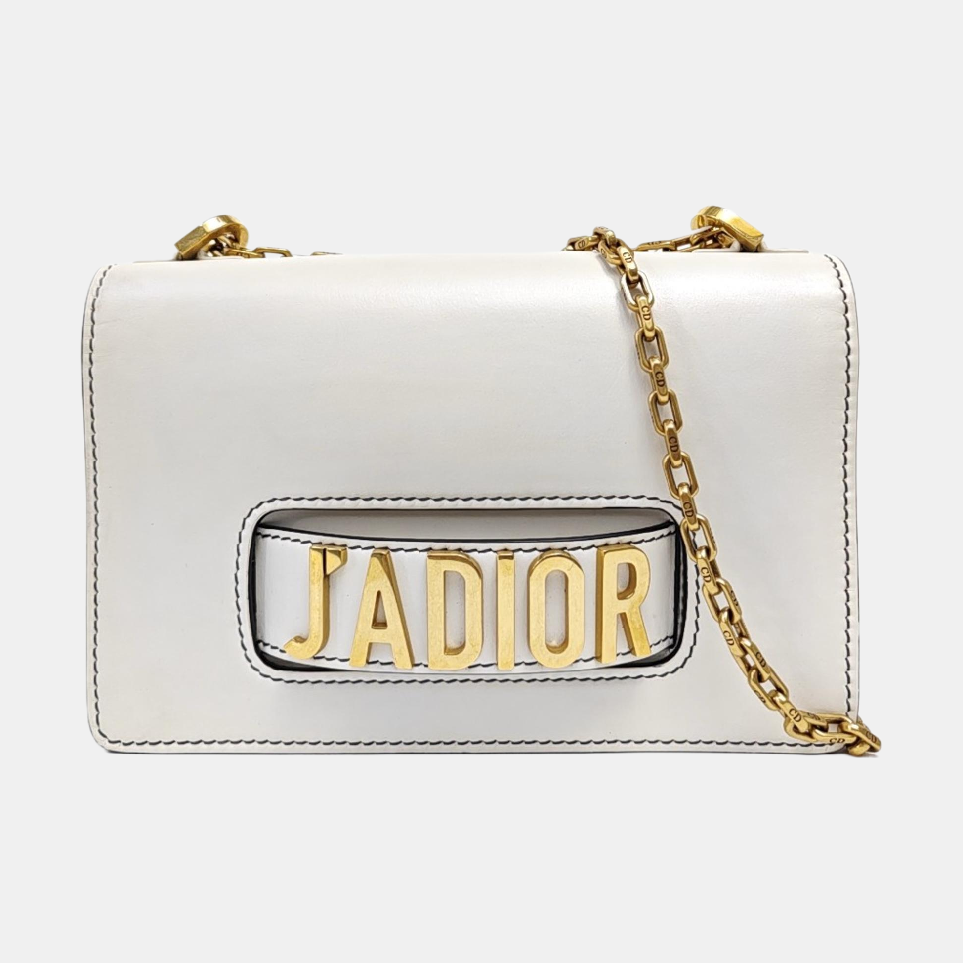 J'adior Calfskin White