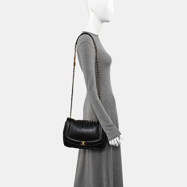 Vintage Puffy Lambskin Black