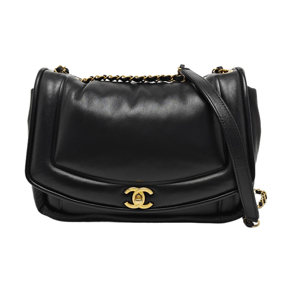 Vintage Puffy Lambskin Black