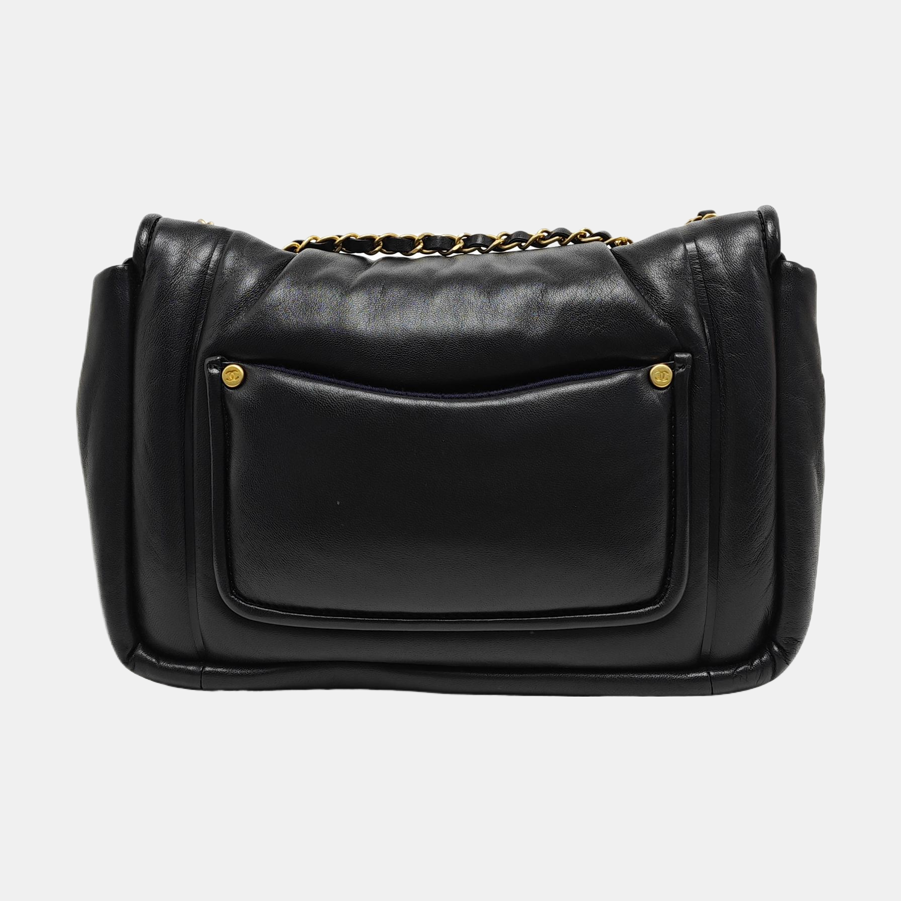 Vintage Puffy Lambskin Black
