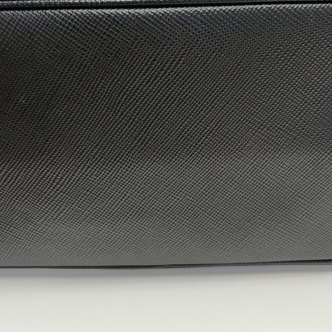 Denim Small Saffiano Calfskin Black