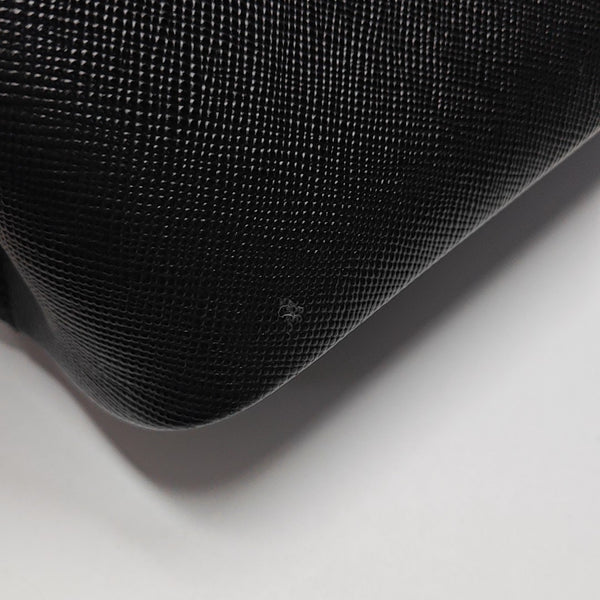 Double Medium Saffiano Calfskin Black