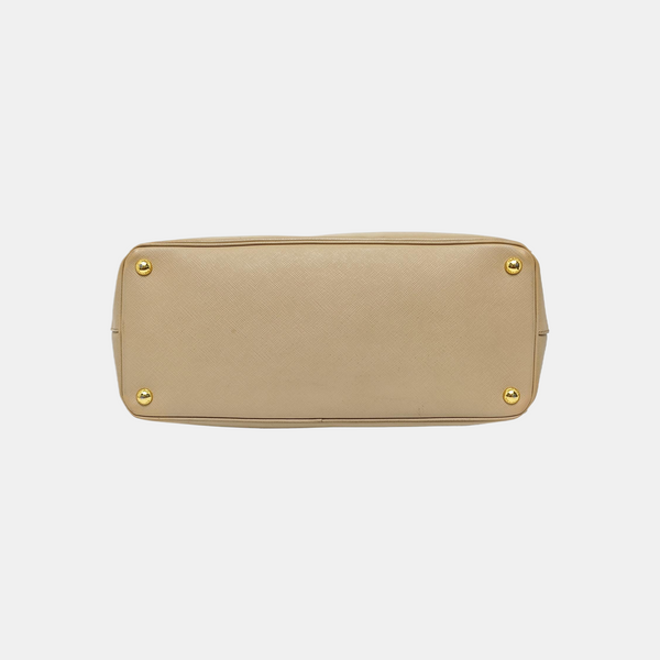 Galleria Extra Large Saffiano Calfskin Beige