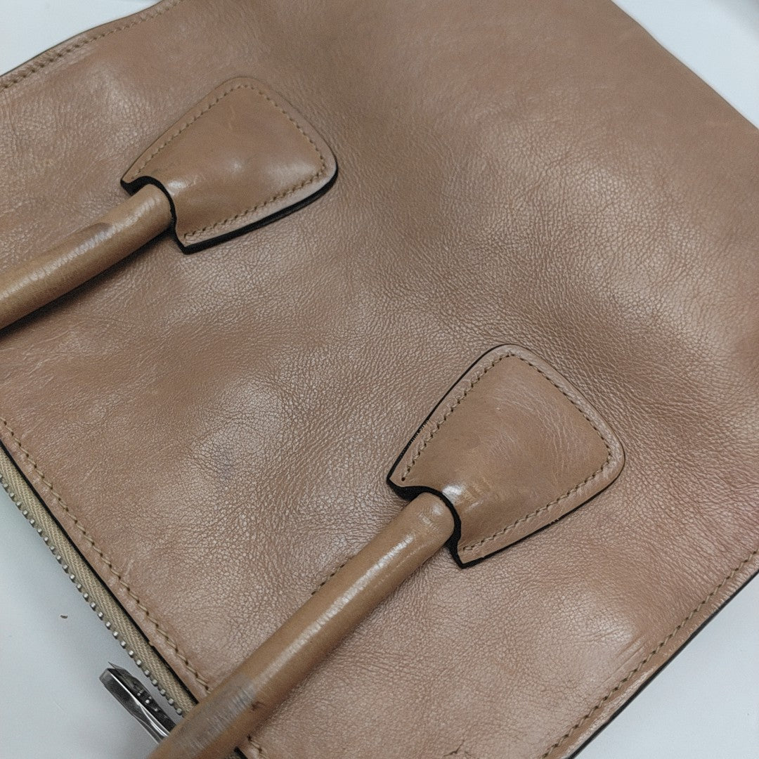 Galleria Small Calfskin Brown