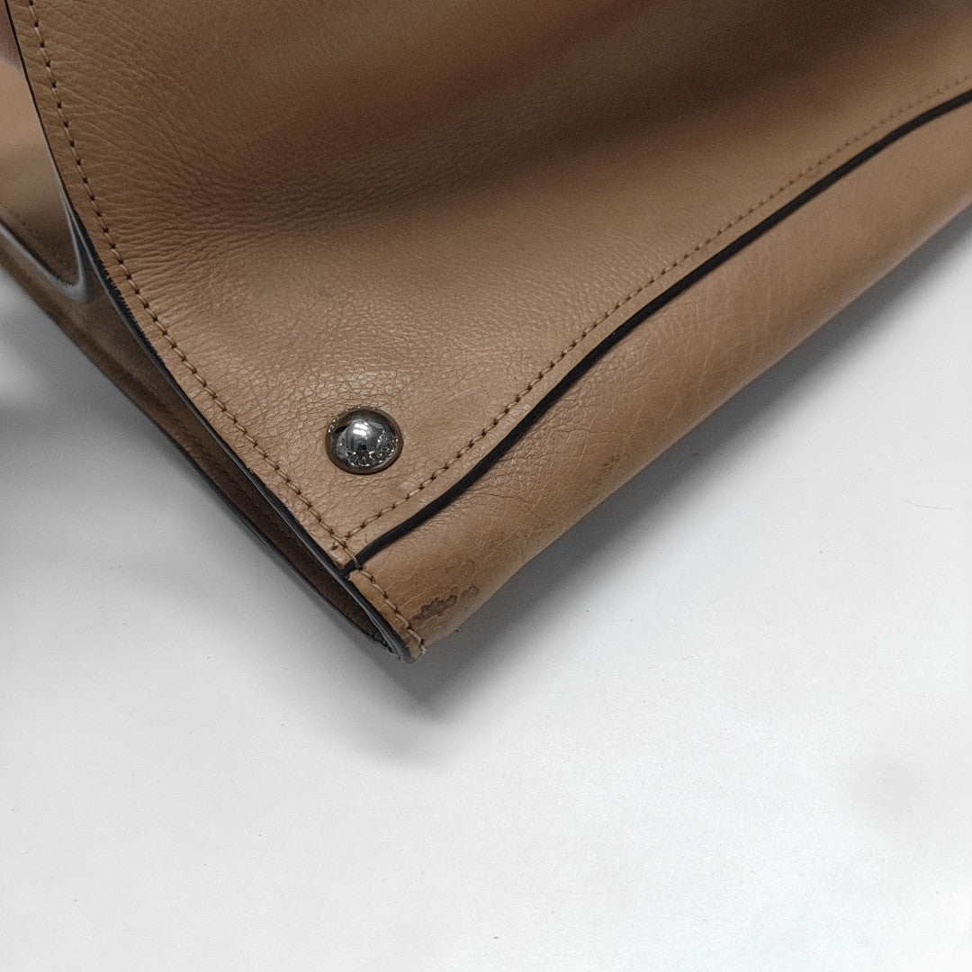 Galleria Small Calfskin Brown