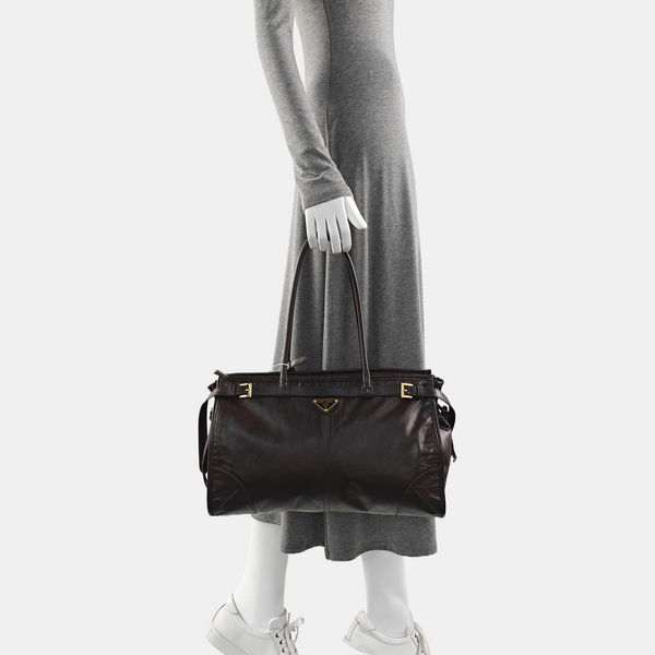 Bonnie Large Calfskin Brown