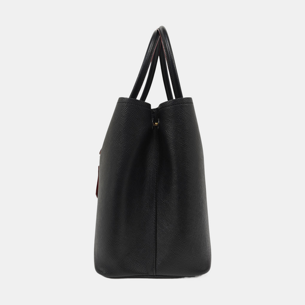 Double Saffiano Calfskin Black