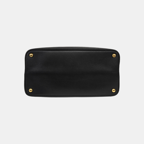 Double Saffiano Calfskin Black