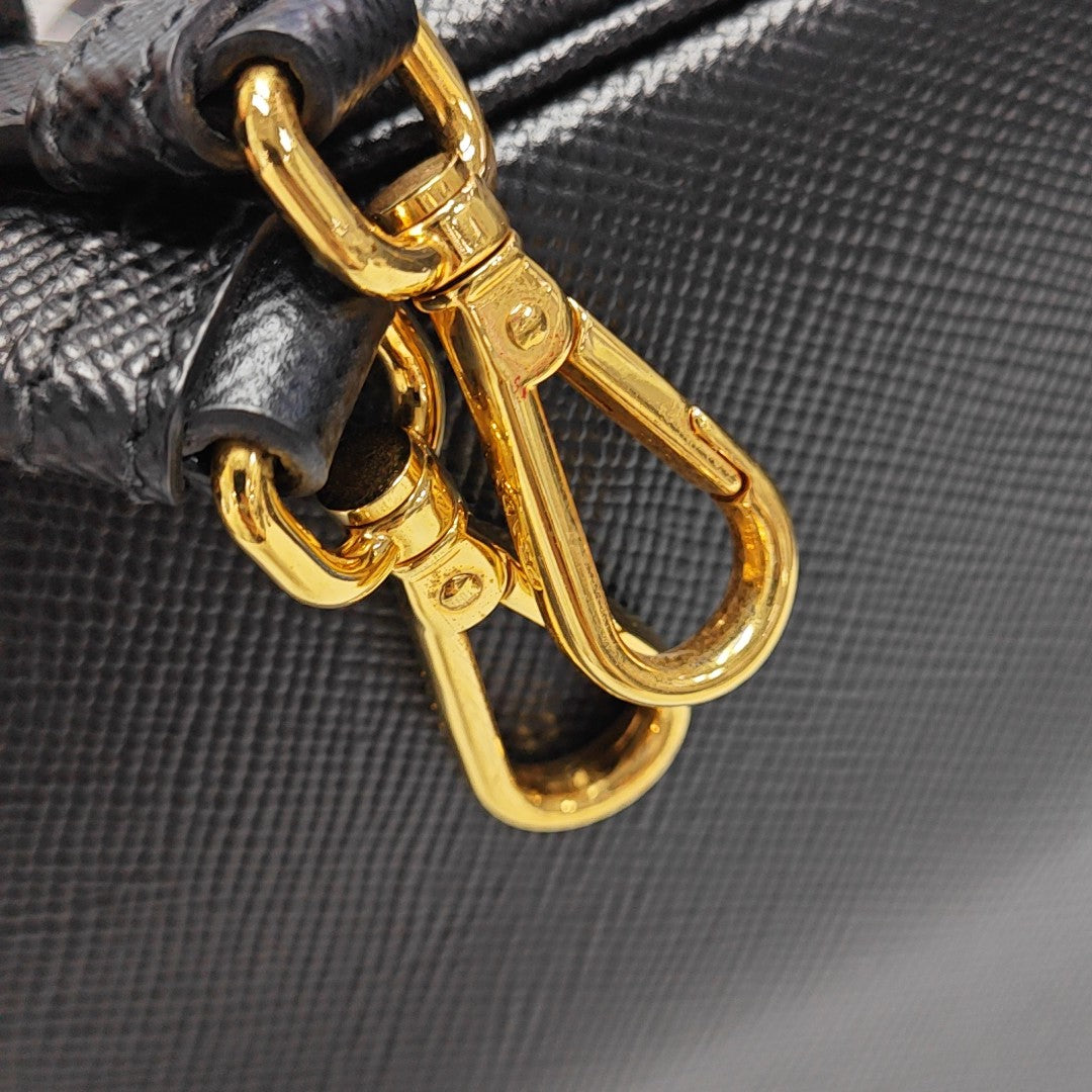 Double Saffiano Calfskin Black
