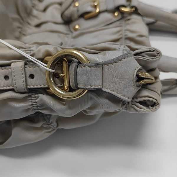 Gaufre Quilted Nylon Beige