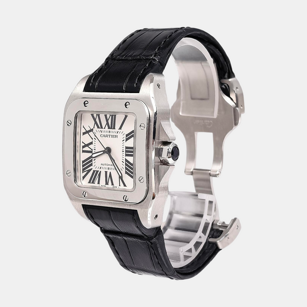Santos DE CARTIER 33mm Cream Automatic Watch