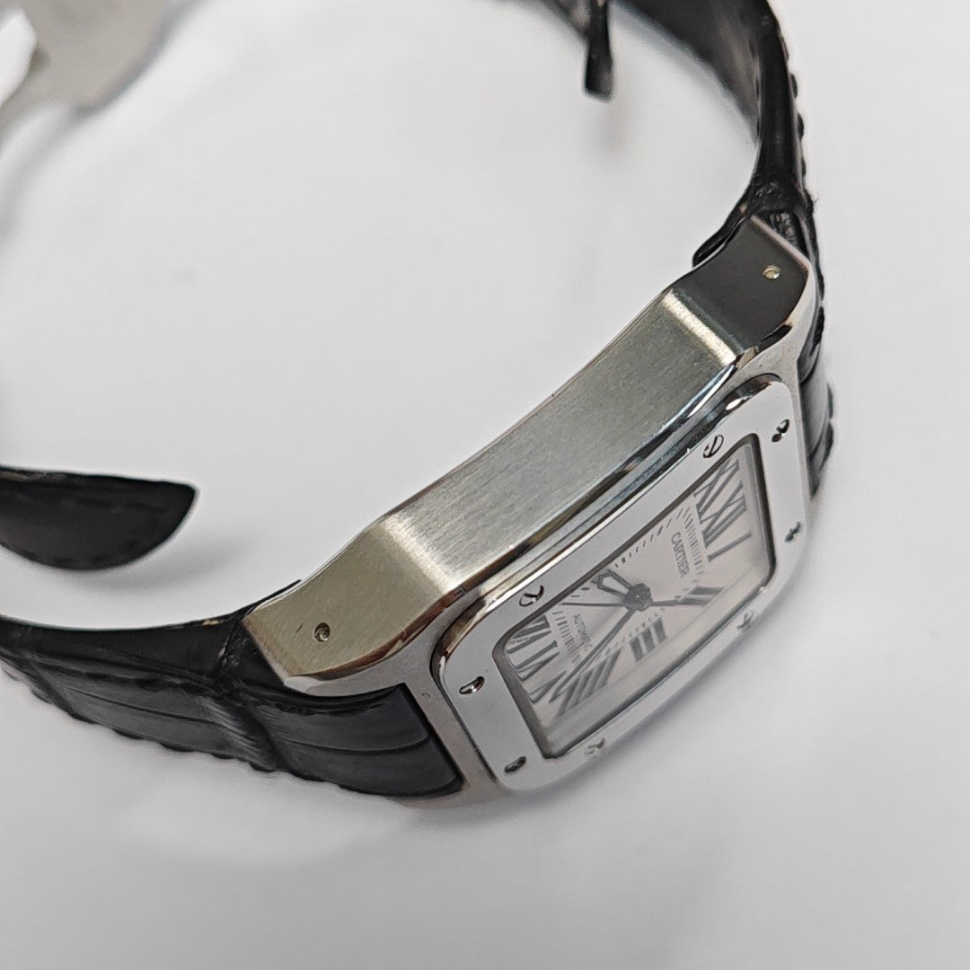 Santos DE CARTIER 33mm Cream Automatic Watch
