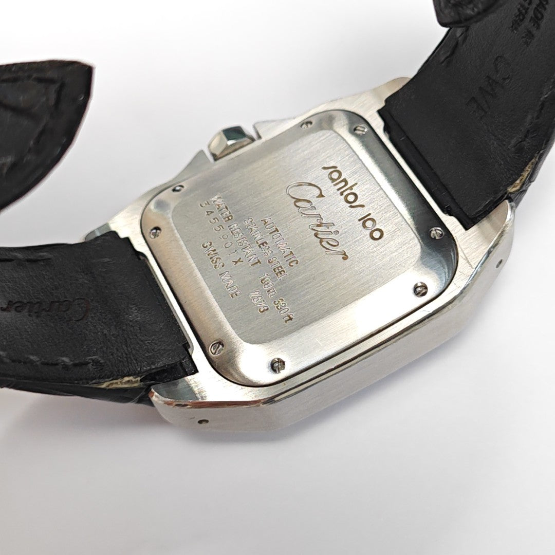 Santos DE CARTIER 33mm Cream Automatic Watch
