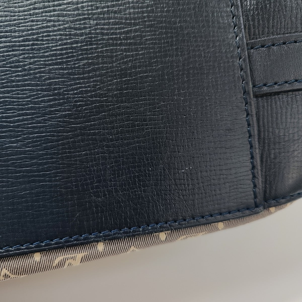 Monogram Denim Bucket Bag Gray