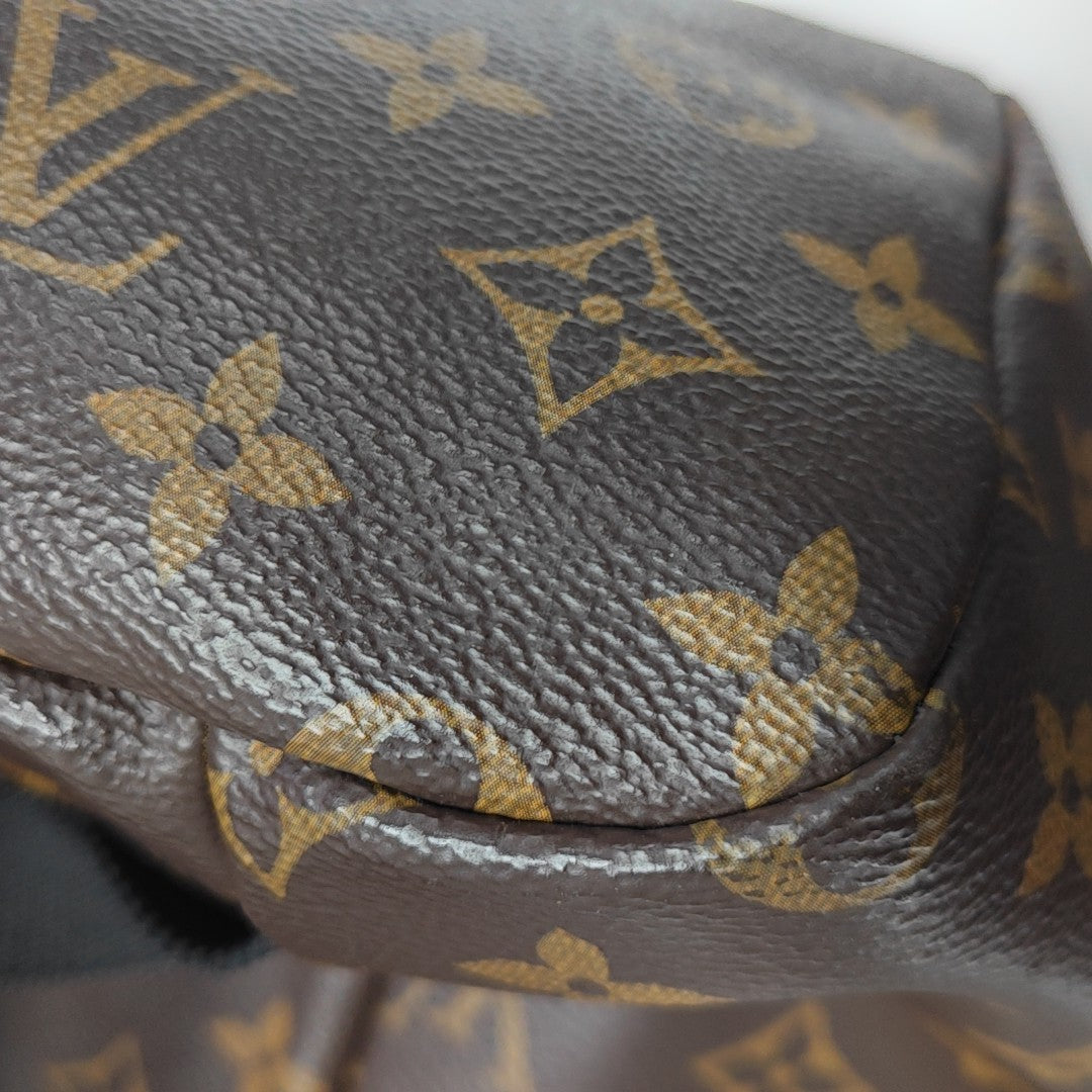 Coated Canvas Backpack Brown
