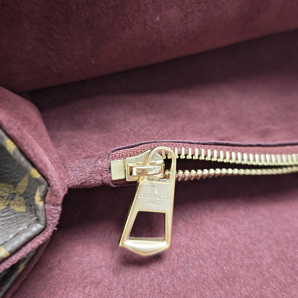 Monogram Coated Canvas Shoulder Bag MM Brown