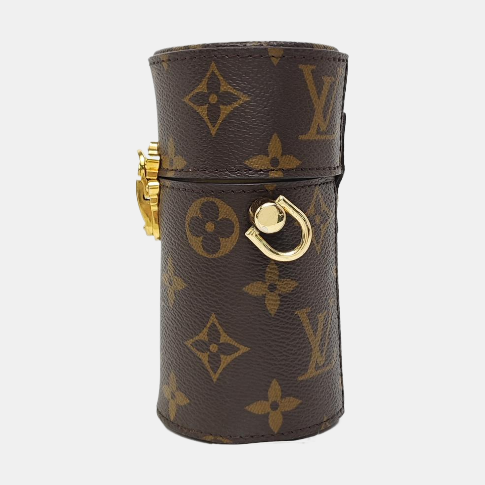 Monogram Coated Canvas Shoulder Bag Brown