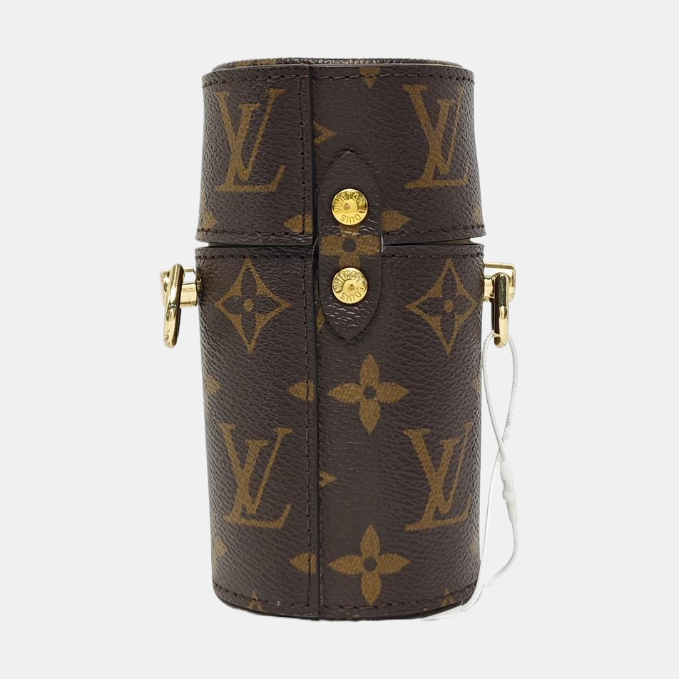 Monogram Coated Canvas Shoulder Bag Brown