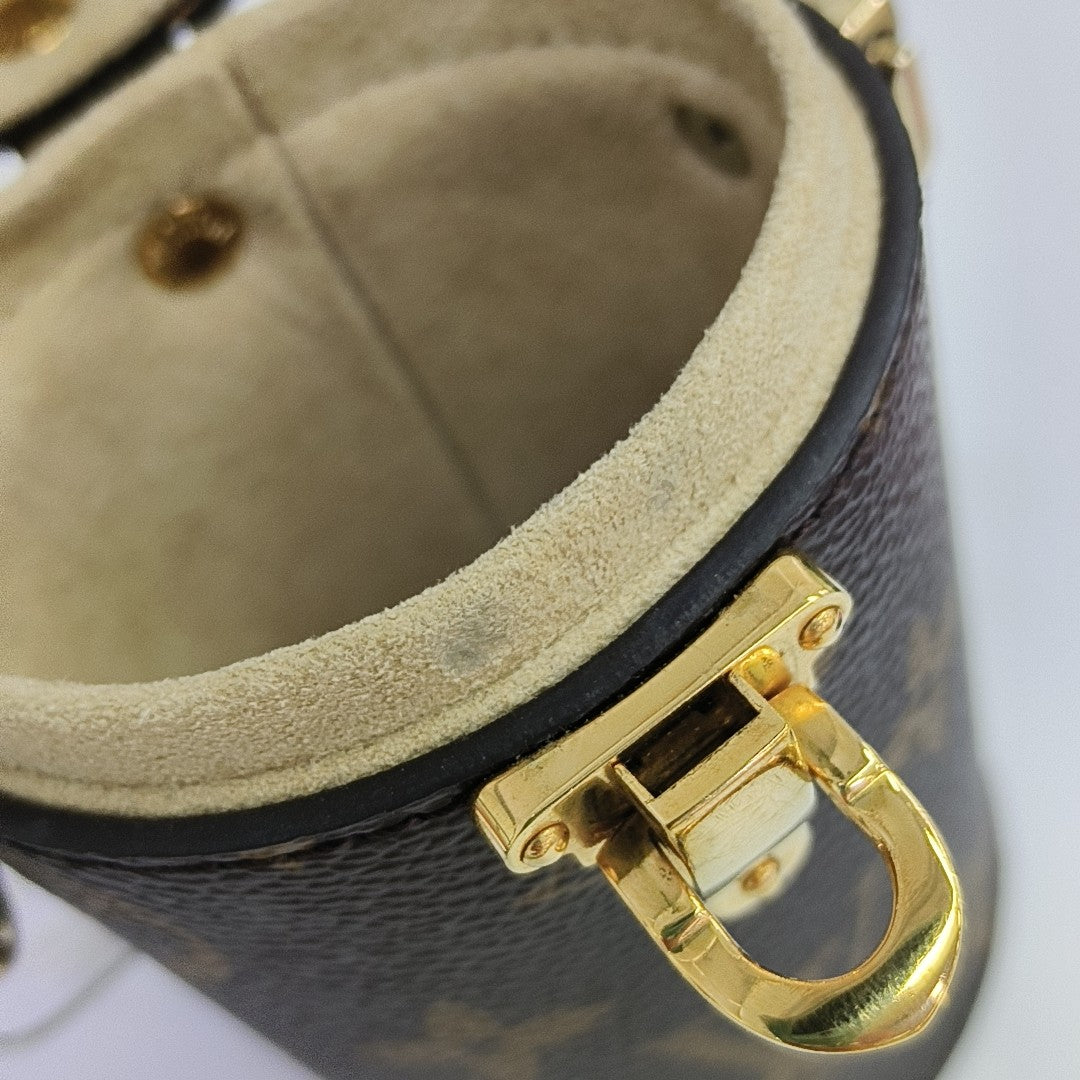 Monogram Coated Canvas Shoulder Bag Brown