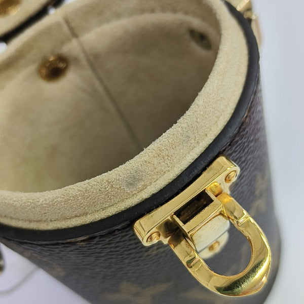 Monogram Coated Canvas Shoulder Bag Brown
