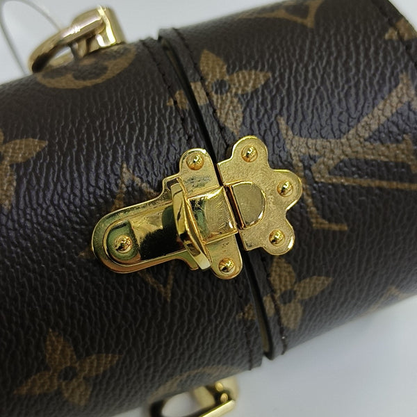 Monogram Coated Canvas Shoulder Bag Brown