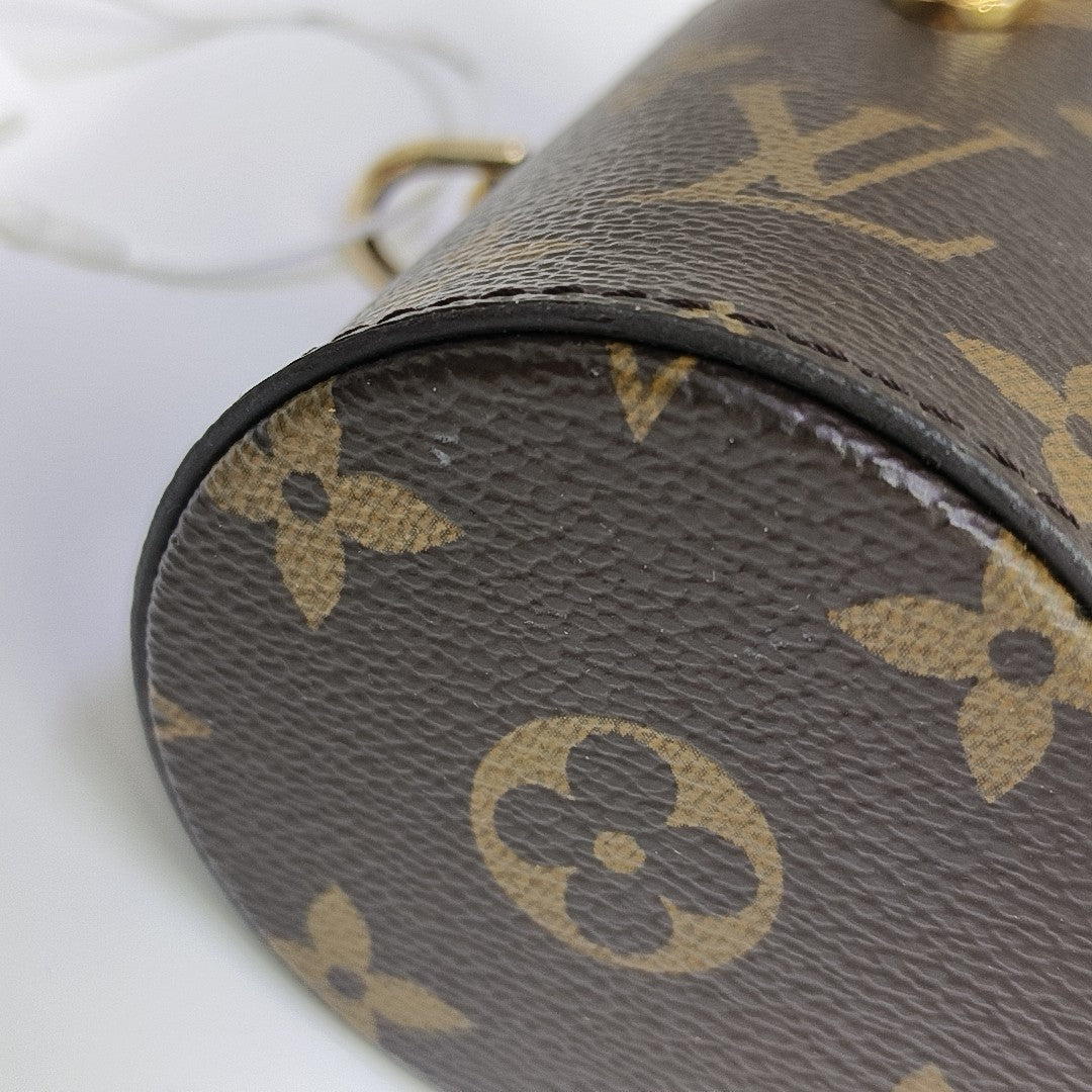 Monogram Coated Canvas Shoulder Bag Brown