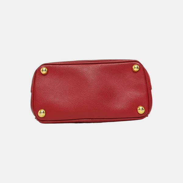 Galleria Super Mini Saffiano Calfskin Red
