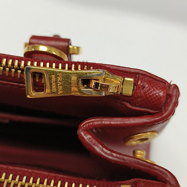 Galleria Super Mini Saffiano Calfskin Red