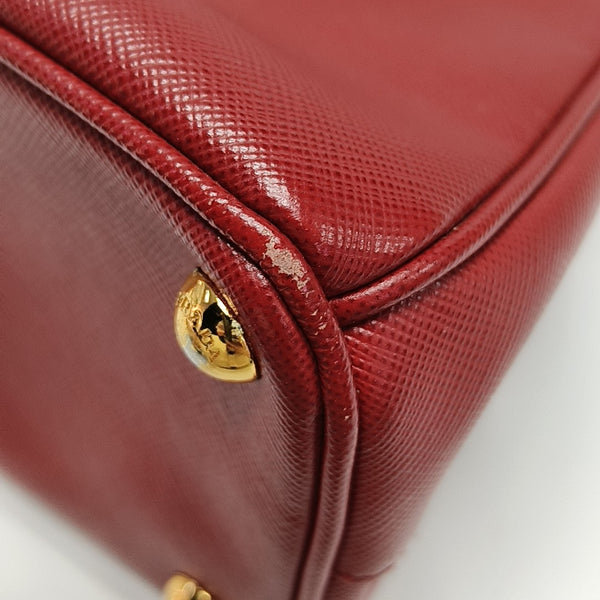 Galleria Super Mini Saffiano Calfskin Red