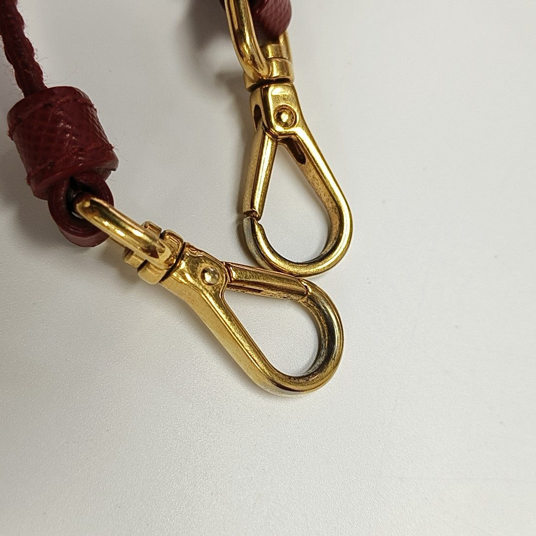 Galleria Super Mini Saffiano Calfskin Red