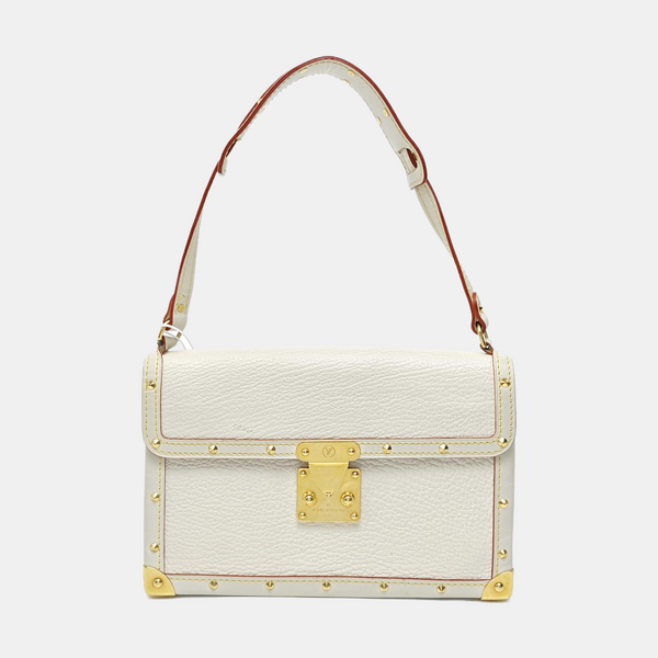 Calfskin Top Handle Bag White