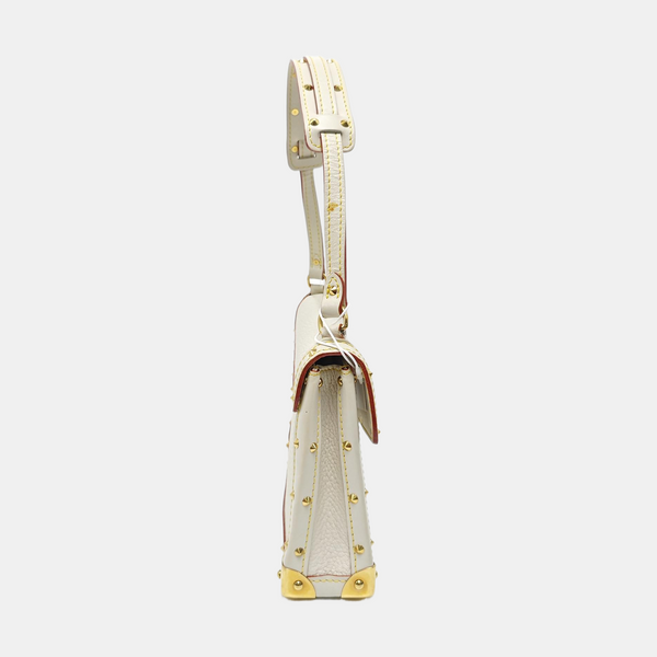 Calfskin Top Handle Bag White