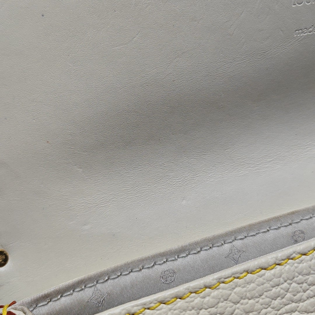 Calfskin Top Handle Bag White