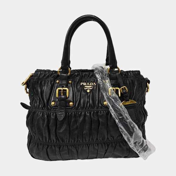 Gaufre Quilted Lambskin Black